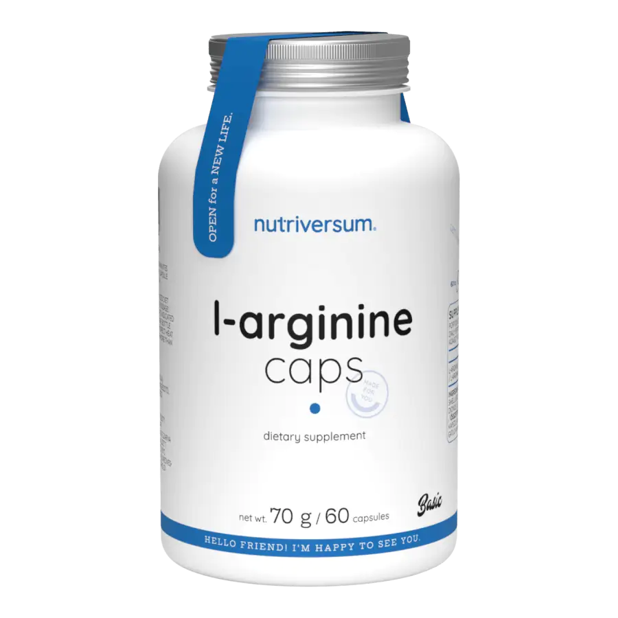L-Arginine Caps - 60 kapszula - Nutriversum