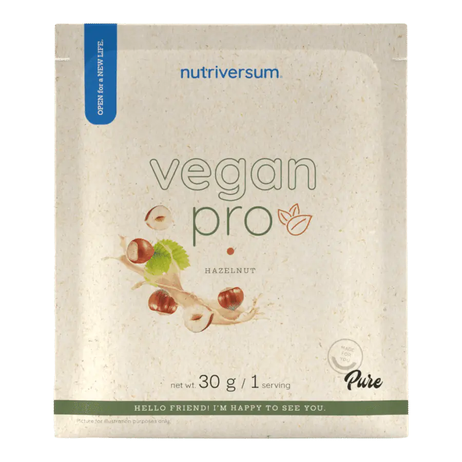 Vegan Pro - 30 g - mogyoró - Nutriversum
