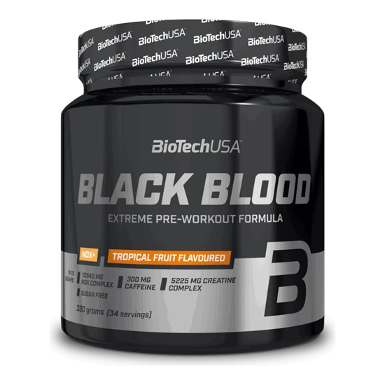 Black Blood NOX+ 330g trópusi gyümölcs - BioTech USA