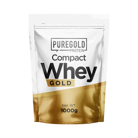 Compact Whey Gold fehérjepor - 1000 g - PureGold - eperfagylalt