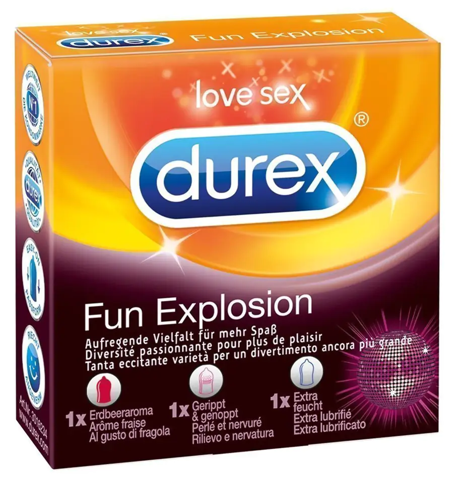 Durex Fun Explosion Óvszer Mix