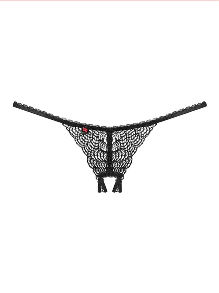 Chiccanta crotchless panties black S/M