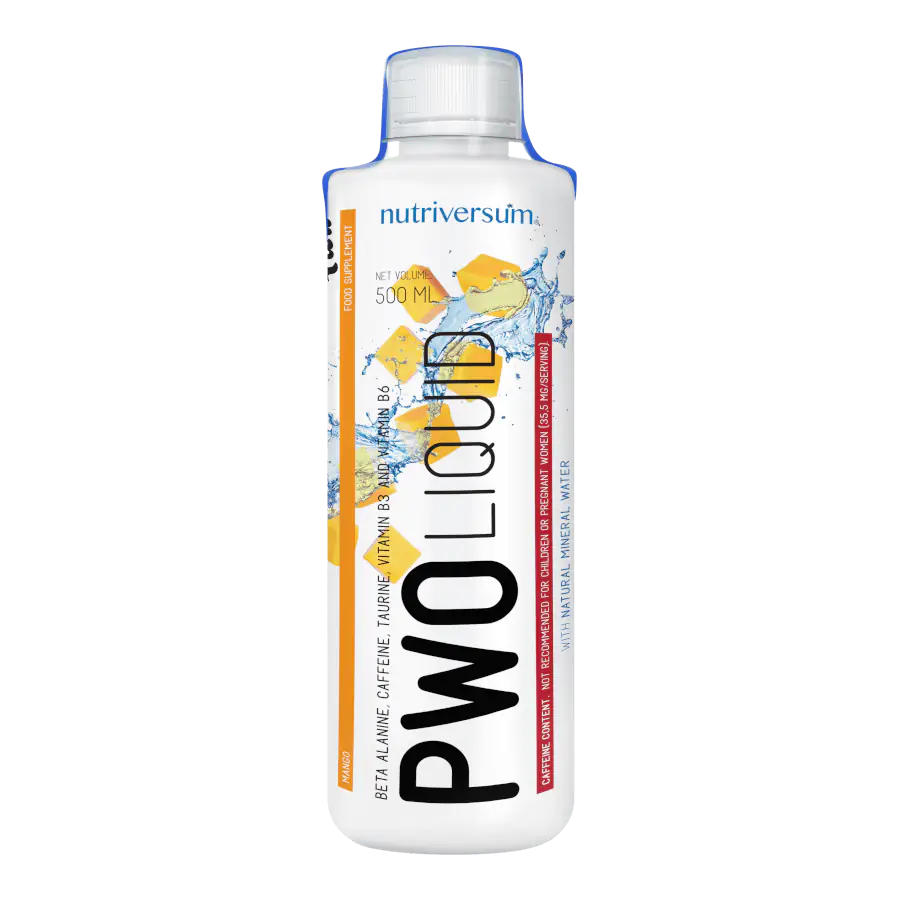 PWO Liquid - 500 ml - FLOW - Nutriversum - mangó