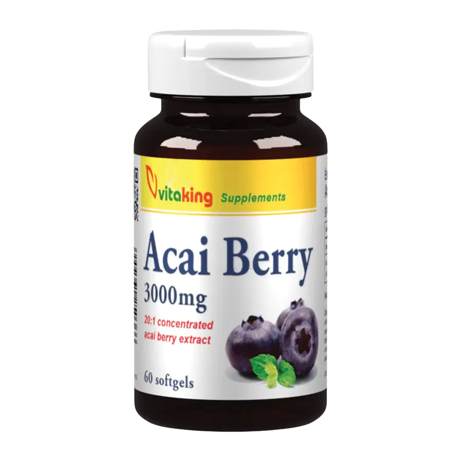 Acai Berry 3000mg - 60 gélkapszula - Vitaking