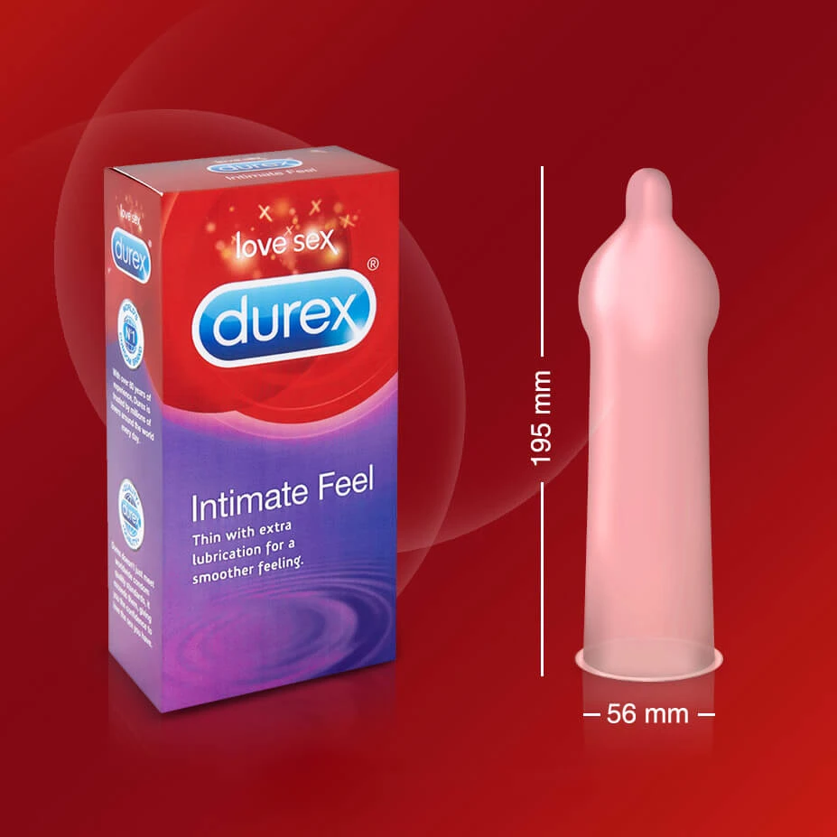 Durex Feel Intimate - vékonyfalú óvszer csomag (4 x 12db)