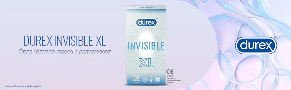 Durex Invisible XL - extra nagy óvszer