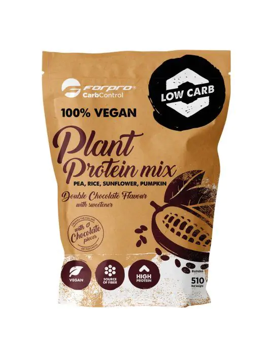 Forpro 100% Vegan Plant Protein Mix dupla csoki