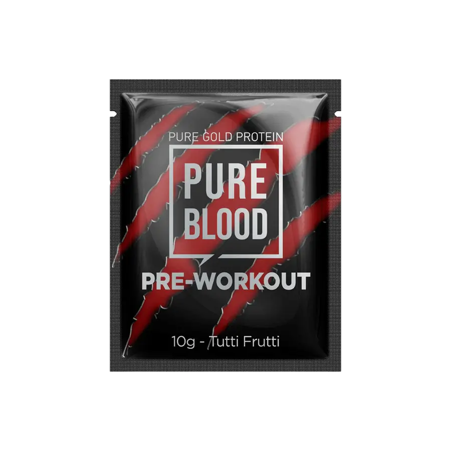 Pure Blood edzés előtti energizáló - 10g - Tutti Frutti - Pu