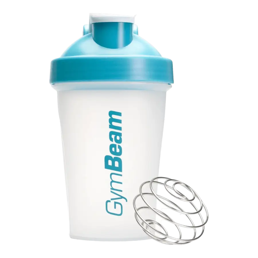 Shaker Blend Bottle átlátszó-kék 400 ml - GymBeam