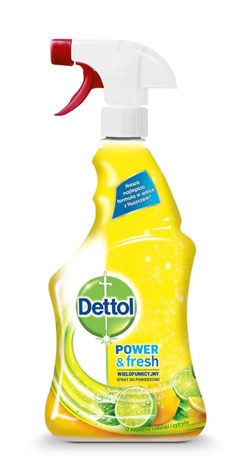 Dettol Power&Fresh - univerzális felülettisztító spray - citrom-lime