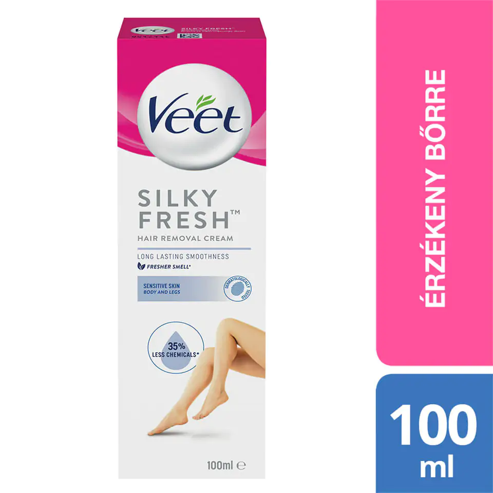 Veet Silk & Fresh - szőrtelenítő krém érzékeny bőrre - aloe vera