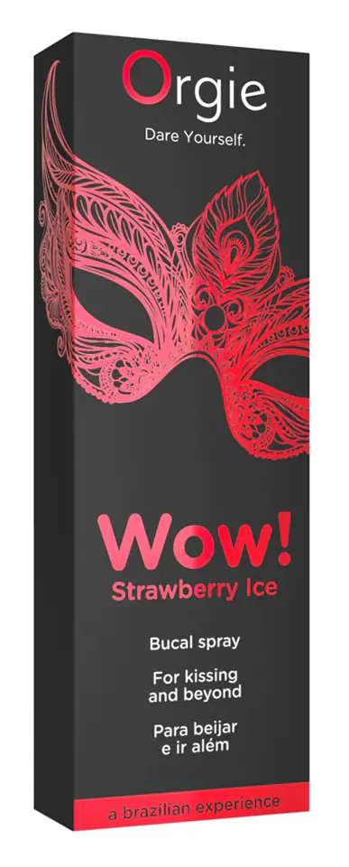 Orgie Wow Strawberry Ice - hűsítő orál spray (10ml)