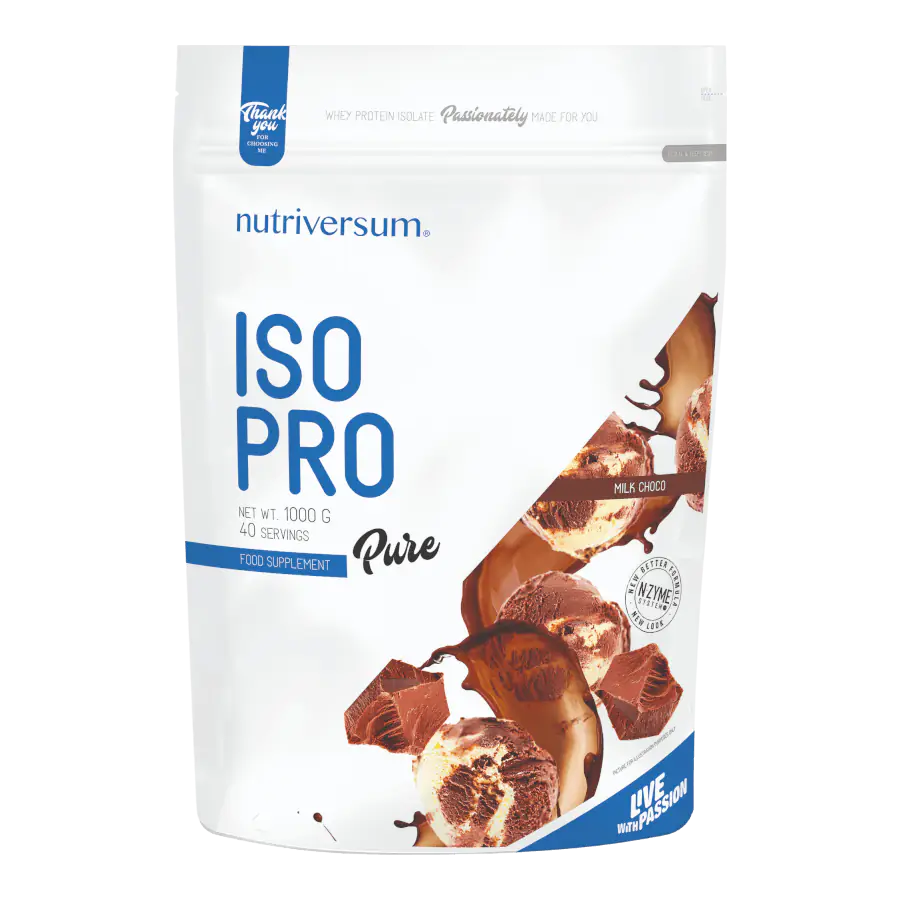 ISO PRO - 1 000 g - PURE - Nutriversum - tejcsokoládé