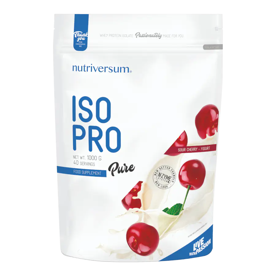 ISO PRO - 1 000 g - PURE - Nutriversum - meggy-joghurt