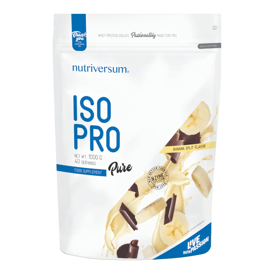 ISO PRO - 1 000 g - PURE - Nutriversum - banán split