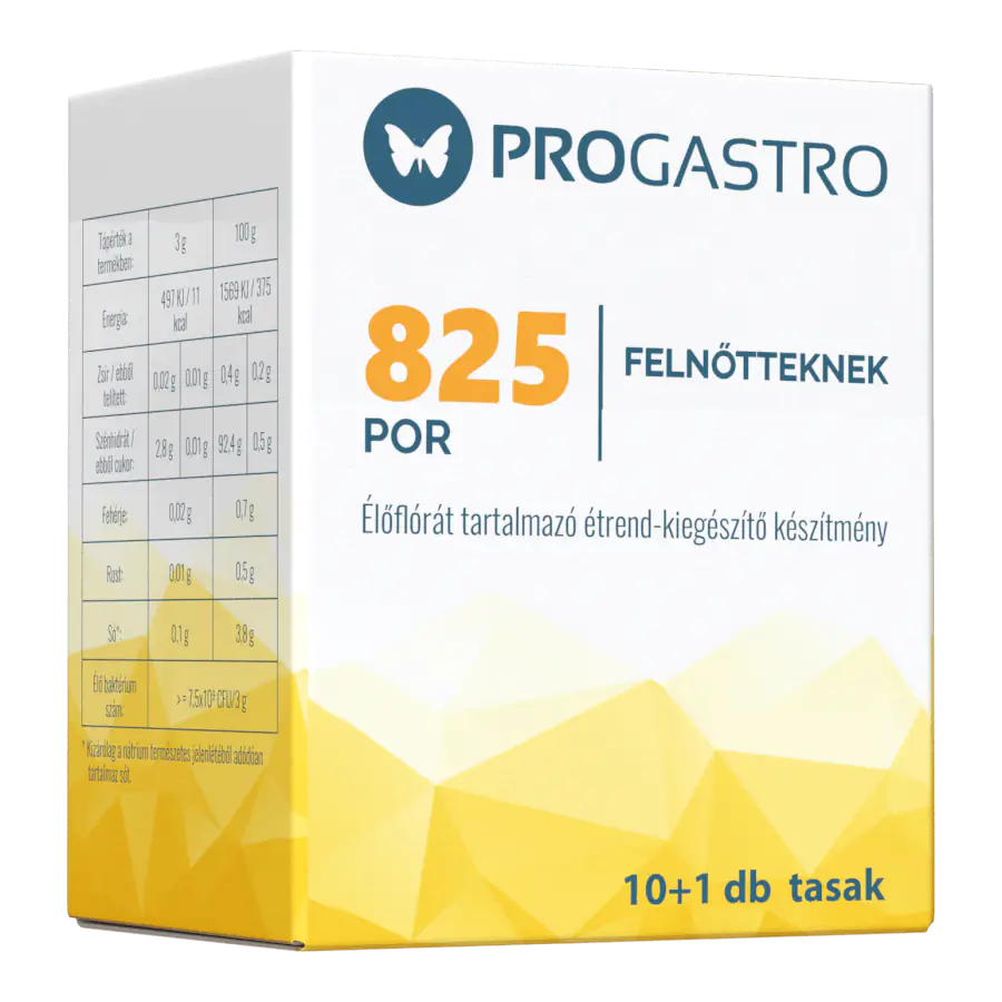 ProGastro 825 - Élőflórát tartalmazó étrend-kiegészítő készítmény (10+1 db tasak)