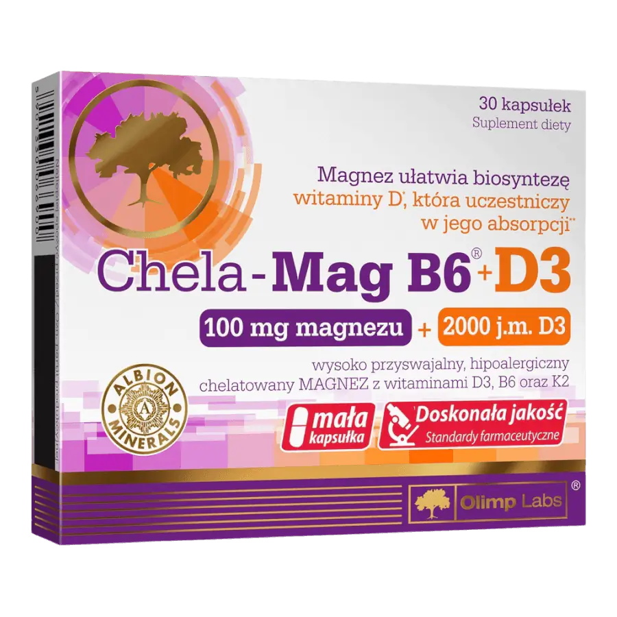 Chela-Mag B6 + D3 - 30 kapszula - Olimp Labs