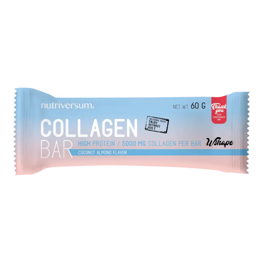 Collagen Bar - 60 g - WSHAPE - Nutriversum - Kókusz mandula