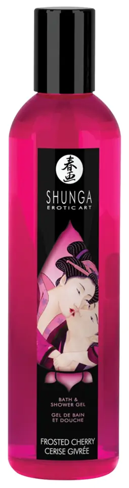 Shunga Bath & Shower - ízes fürdőgél - cseresznye