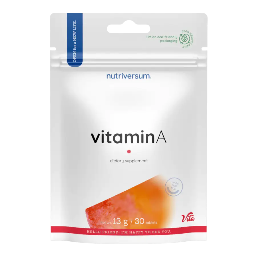 Vitamin A - 30 tabletta - Nutriversum