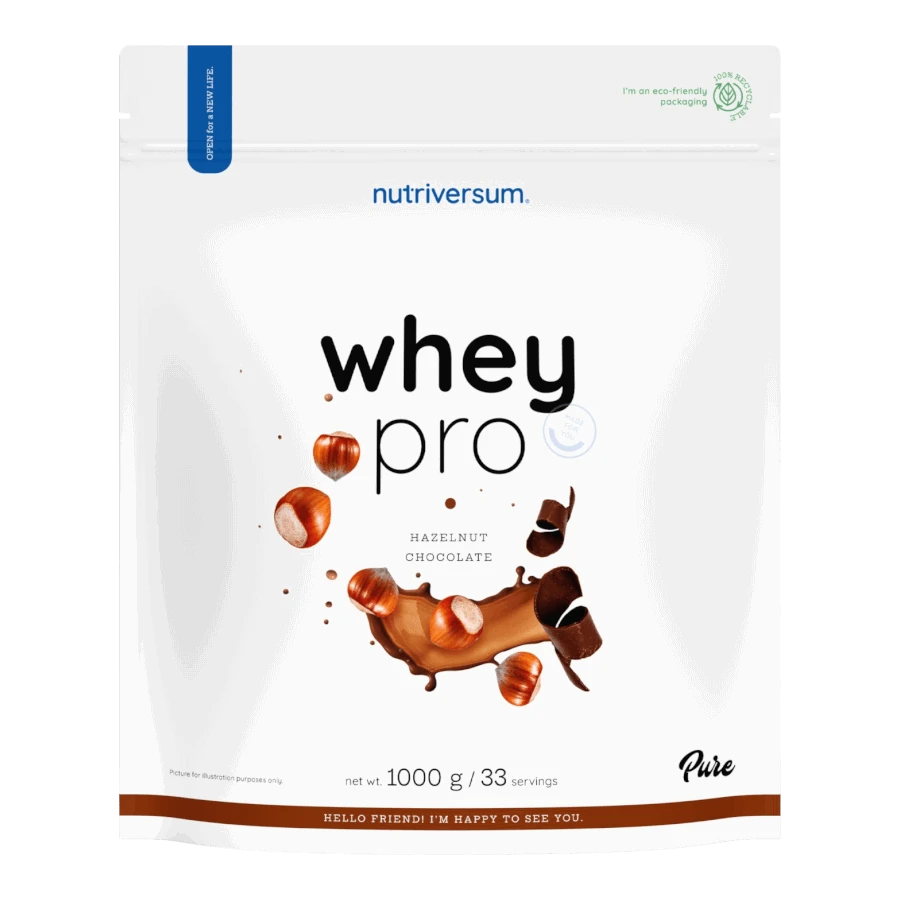 Whey PRO - 1000 g - mogyorós-csokoládé - Nutriversum