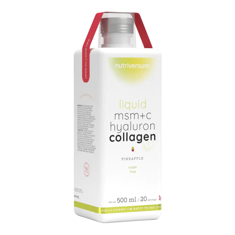 MSM+C Hyaluron Collagen Liquid - 500 ml - ananász - Nutriversum