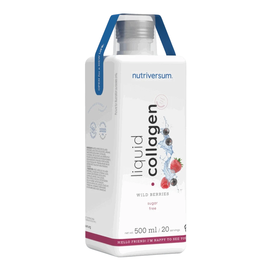 Collagen liquid Sugar Free - 500 ml - erdei gyümölcs - Nutriversum