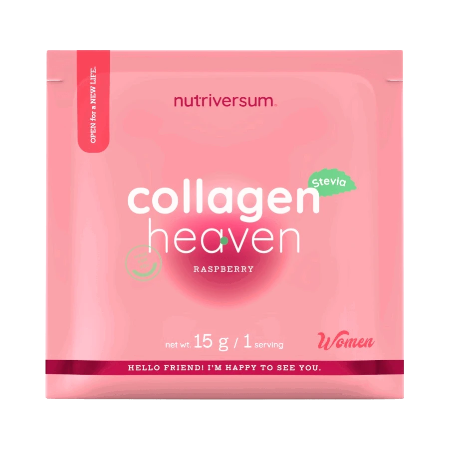 Collagen Heaven - 15 g - málna steviával - Nutriversum