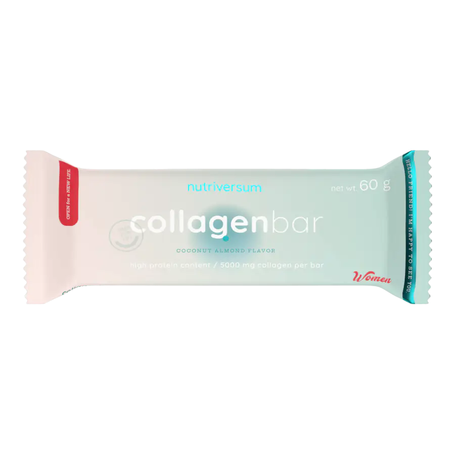 Collagen Bar 60 g - kókusz mandula - Nutriversum