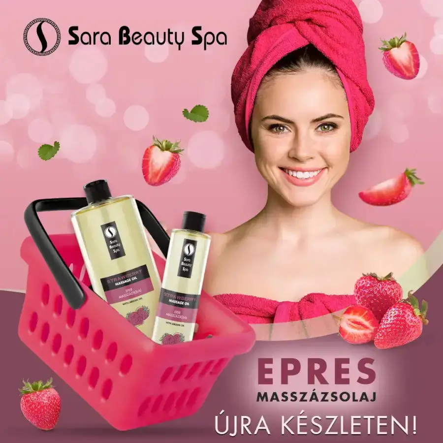 Eper masszázsolaj - 250ml - Sara Beauty Spa