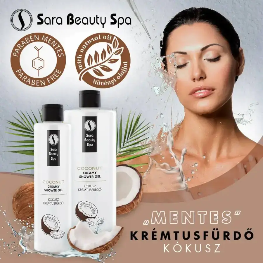 Kókusz krémtusfürdő  - 250ml - Sara Beauty Spa