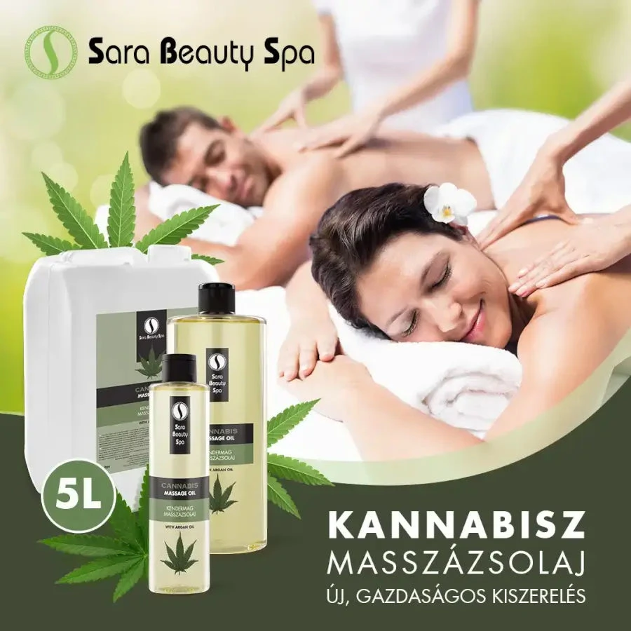 Kendermag masszázsolaj - 5000ml - Sara Beauty Spa