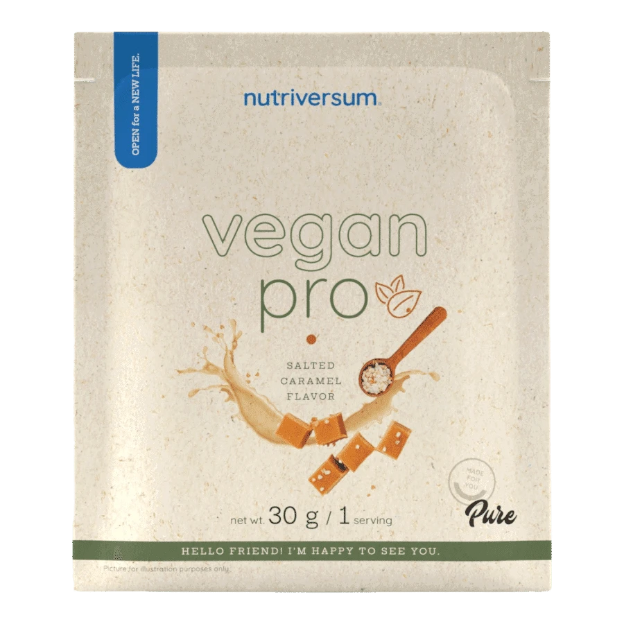 Vegan Pro - 30 g - sós karamell - Nutriversum