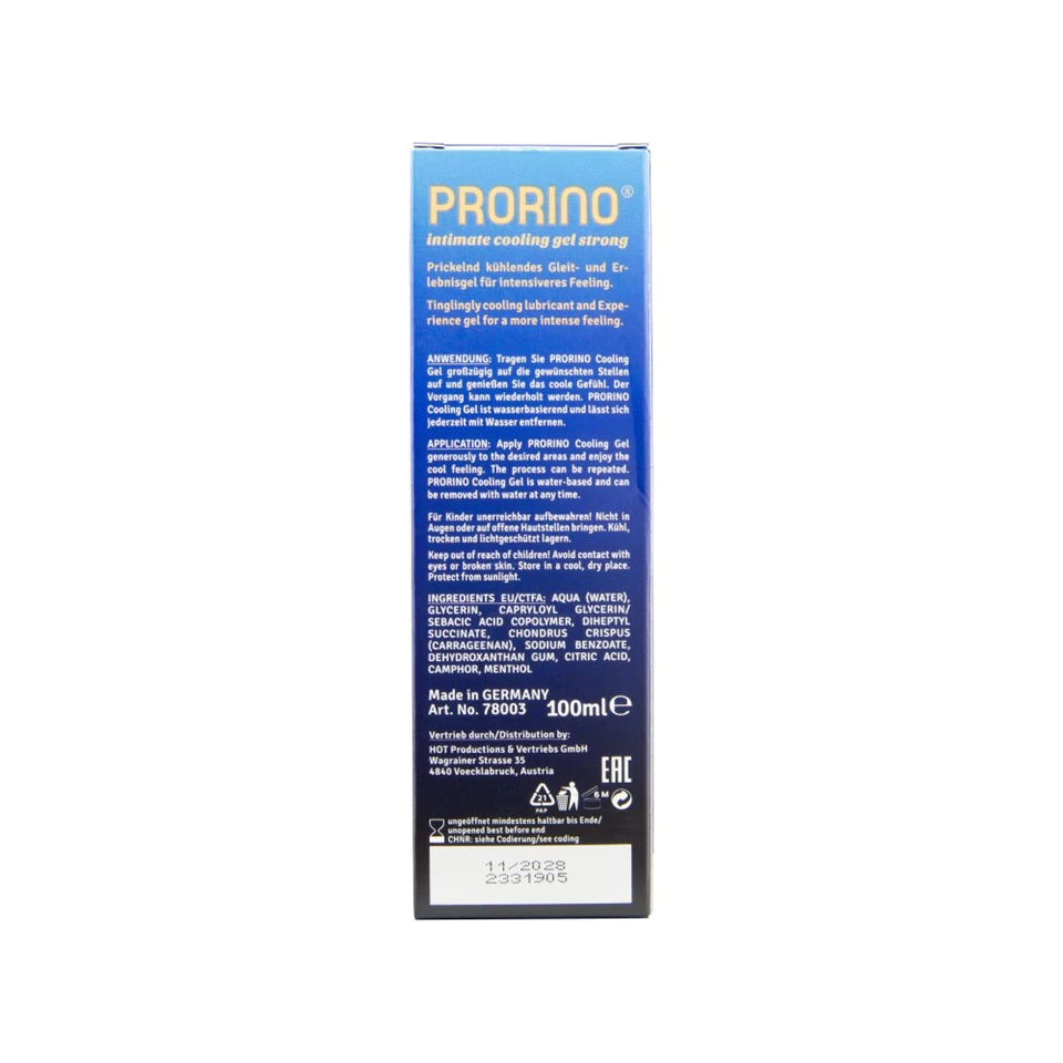 PRORINO Cooling Gel "strong" 100 ml