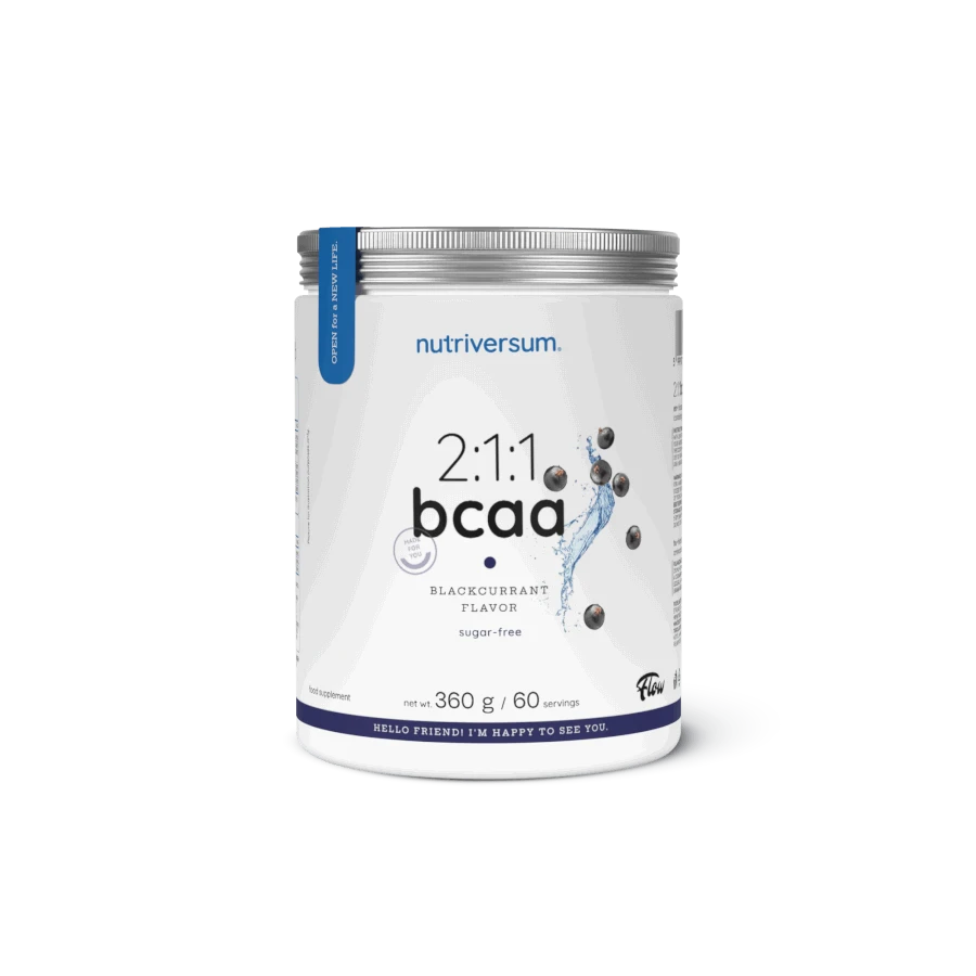 2:1:1 BCAA Sugar Free - 360 g - fekete ribizli - Nutriversum