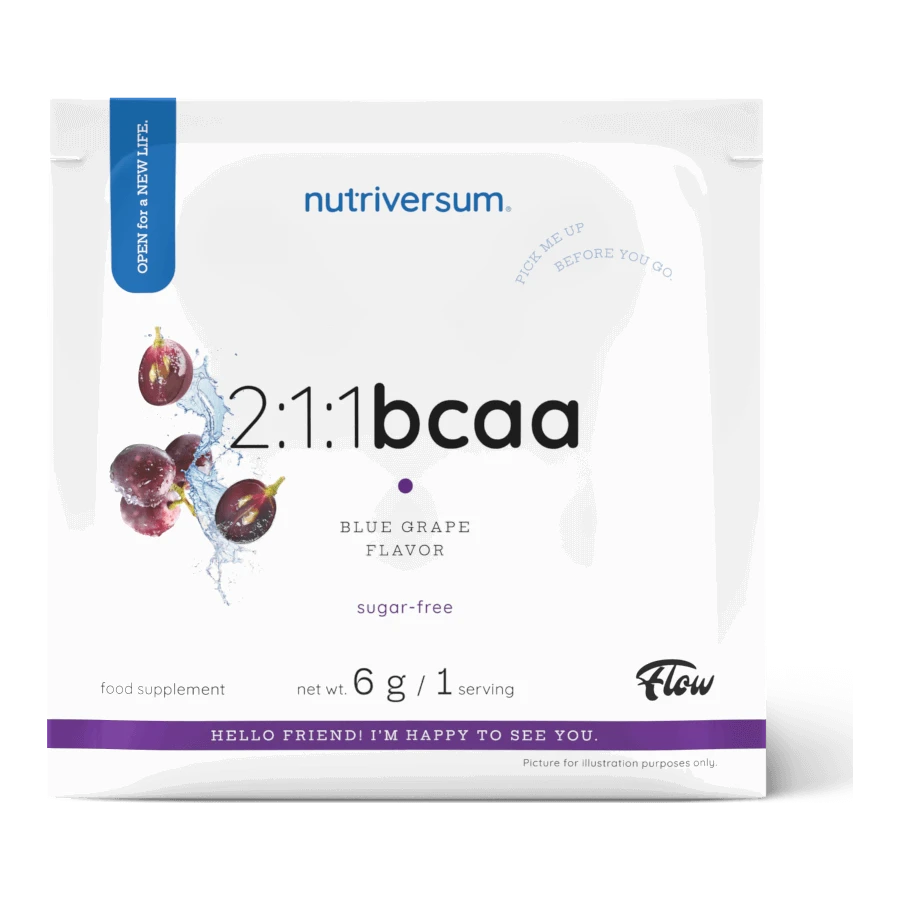 2:1:1 BCAA Sugar Free - 6 g - kékszőlő - Nutriversum