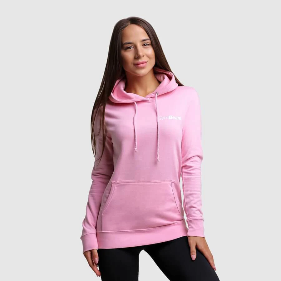 PRO Hoodie Baby Pink női pulóver - (XS) - GymBeam