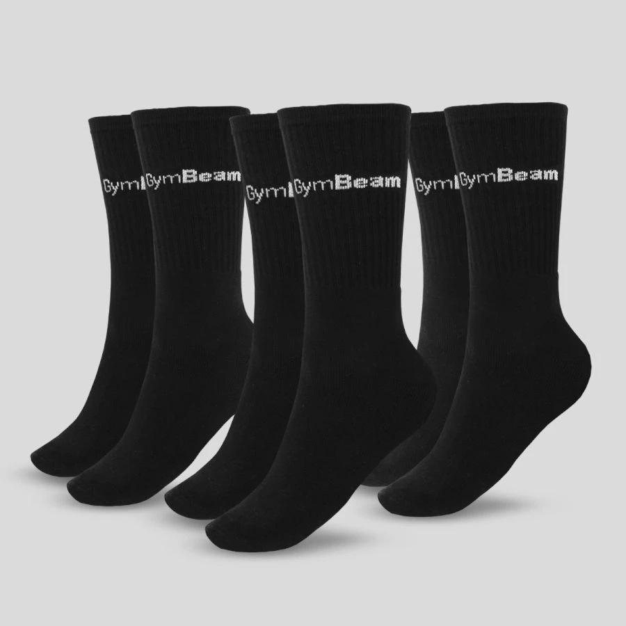 3/4 Socks 3Pack zokni fekete - (XL/XXL) - GymBeam