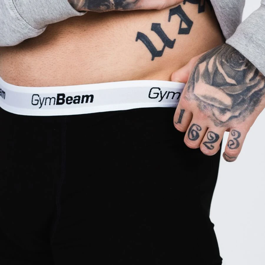 Essentials 3Pack fekete boxeralsó - (XXXL) - GymBeam