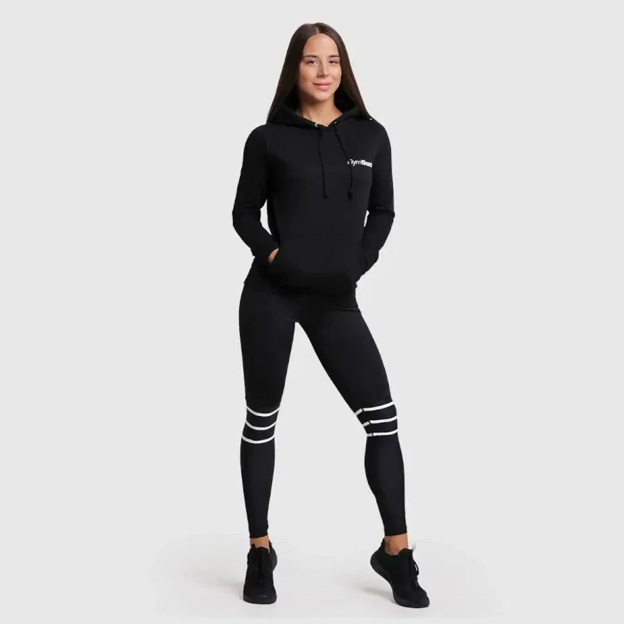 PRO Hoodie fekete női pulóver - (XL) - GymBeam