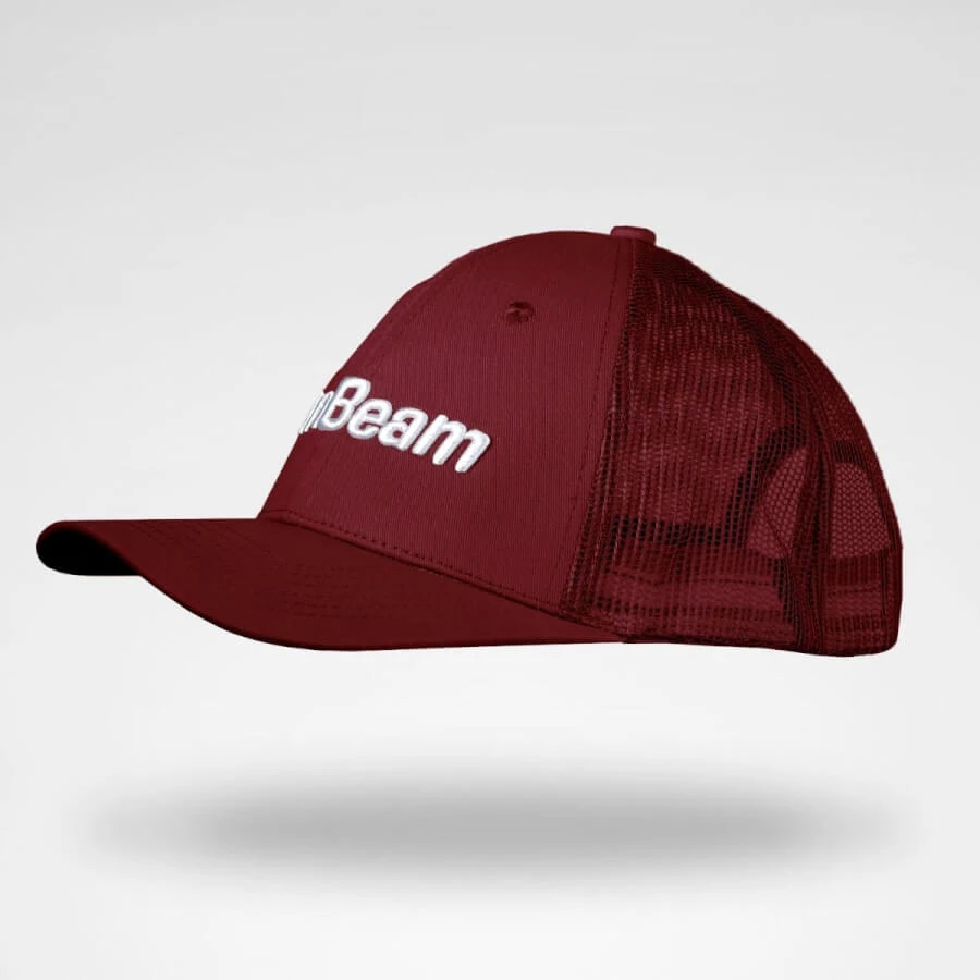 Mesh Panel Cap burgundi baseball sapka - GymBeam