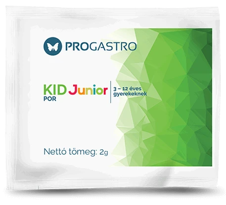 ProGastro KID Junior - Élőflórát tartalmazó étrend-kiegészítő készítmény 3-12 éves gyerekeknek (31 db tasak)