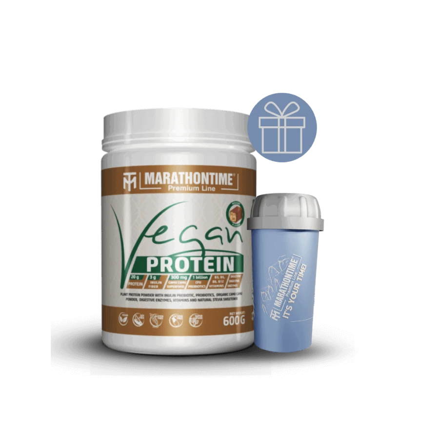 Prémium Vegán protein - nugát 600 g - Marathontime