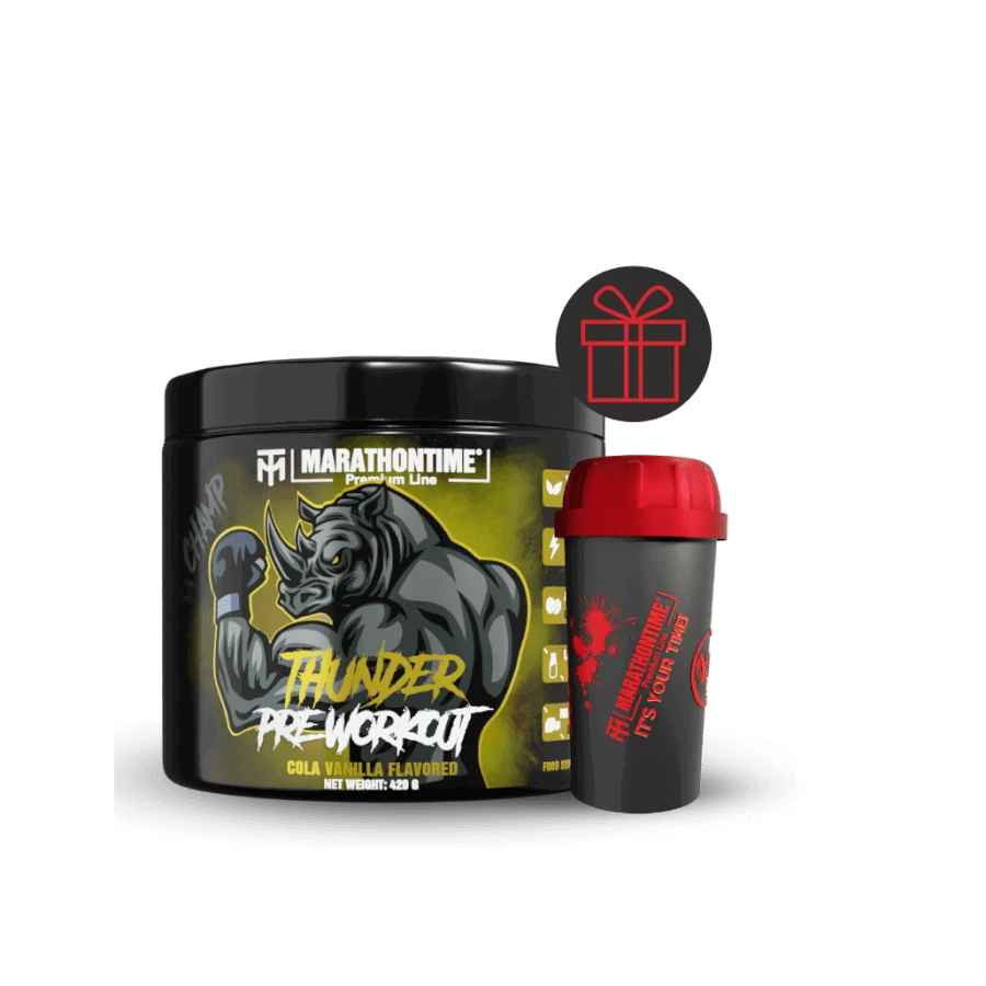 THUNDER Pre-Workout Edzés Előtti Energizáló 350 g - vaníliás kóla - Marathontime