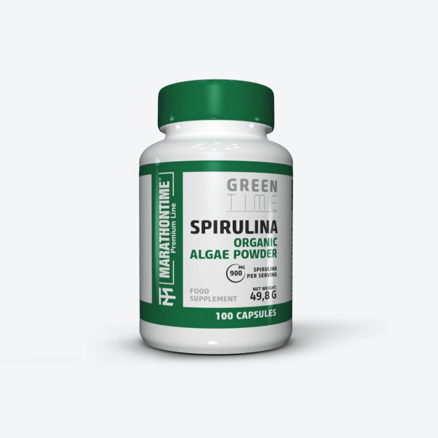 Spirulina alga kivonat 100 Kapszula - Marathontime