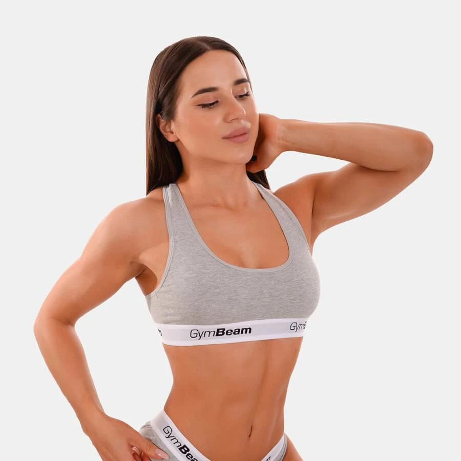 Bralette melltartó szürke - (XL) - GymBeam