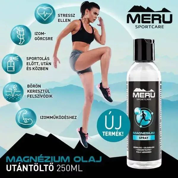 Magnézium Olaj Spray - 250 ml - MERU SportCare