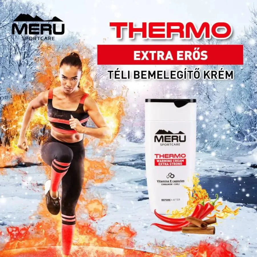 THERMO - Bemelegítő krém, sportkrém - extra erős - 150 ml - MERU SportCare