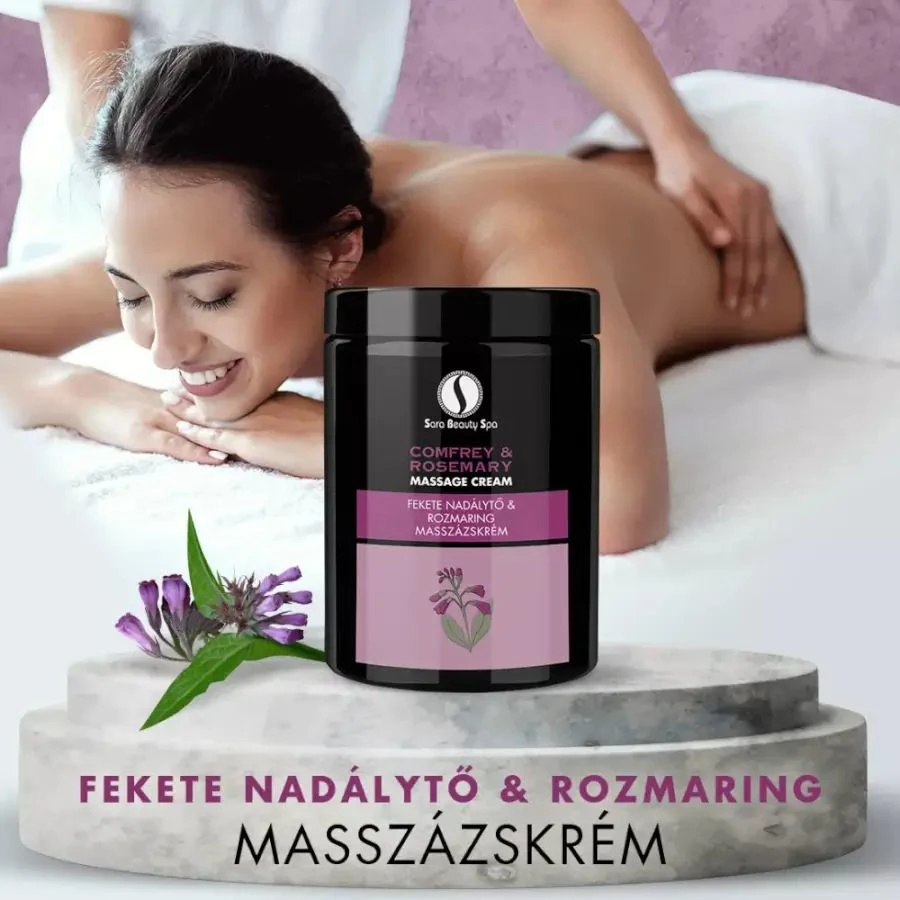 Fekete Nadálytő-Rozmaring Masszázskrém - 1000ml - Sara Beauty Spa