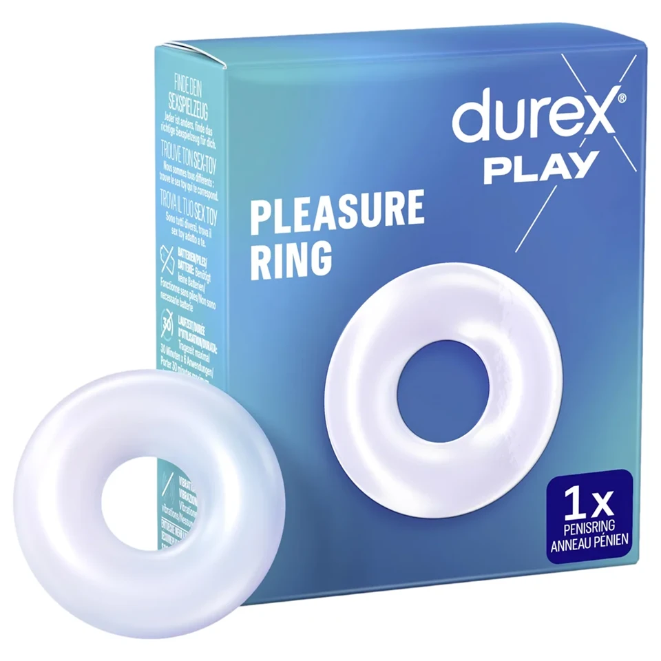 Durex Pleasure Ring - péniszgyűrű (áttetsző)